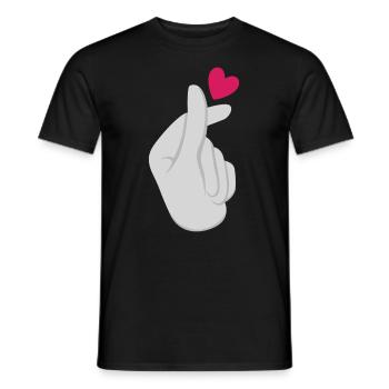 K-Pop K-Drama Korean Pop Music - Men's T-Shirt - black - Front - AI Model Male 178 light (178cm)