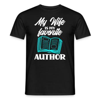 Author Author Funny Author Gift - Men's T-Shirt - black - Front - AI Model Male 178 light (178cm)