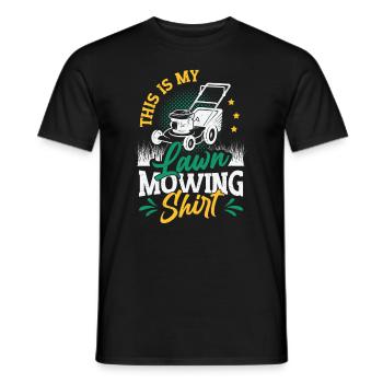 C’est ma tondeuse à gazon - T-shirt homme - noir - Devant - AI Model Male 178 light (178cm)