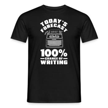 Author Author Funny Author Gift - Men's T-Shirt - black - Front - AI Model Male 178 light (178cm)