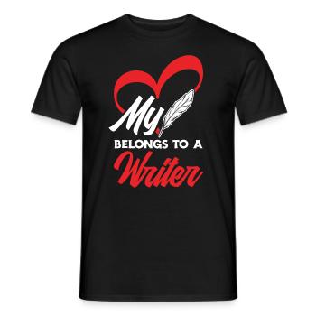 Auteur Auteur Drôle Auteur Cadeau - T-shirt homme - noir - Devant - AI Model Male 178 light (178cm)