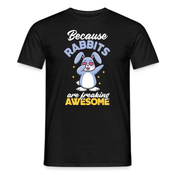 Rabbit Rabbit Pet Rabbit Mama Gift - Men's T-Shirt - black - Front - AI Model Male 178 light (178cm)