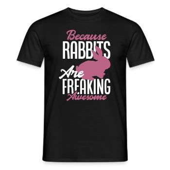 Rabbit Rabbit Pet Rabbit Mama Gift - Men's T-Shirt - black - Front - AI Model Male 178 light (178cm)