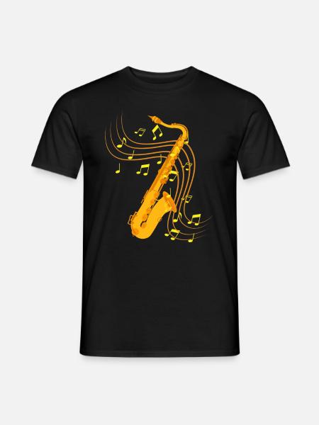Saxophone Jazz - T-shirt homme - noir