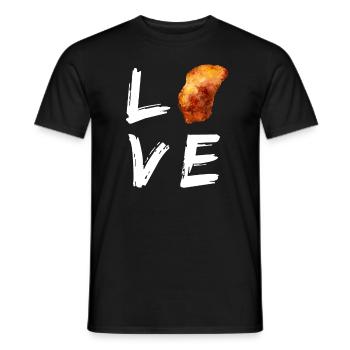 Fleischliebhaber Schnitzelfan Schnitzel - Männer T-Shirt - Schwarz - Vorne - AI Model Male 178 light (178cm)