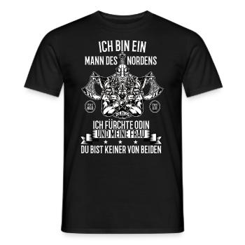 Wikinger Krieger Nordmann Axt Valhalla Nordmänner - Männer T-Shirt - Schwarz - Vorne - AI Model Male 178 light (178cm)