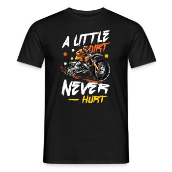 Un peu de saleté ne fait pas mal, le motocross. - T-shirt homme - noir - Devant - AI Model Male 178 light (178cm)