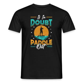 En cas de doute Paddle Out Standup Paddle Board - T-shirt homme - noir - Devant - AI Model Male 178 light (178cm)