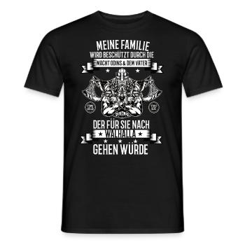 Wikinger Krieger Nordmann Axt Valhalla Nordmänner - Männer T-Shirt - Schwarz - Vorne - AI Model Male 178 light (178cm)