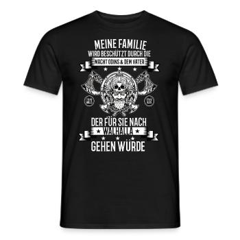 Wikinger Krieger Nordmann Axt Valhalla Nordmänner - Männer T-Shirt - Schwarz - Vorne - AI Model Male 178 light (178cm)