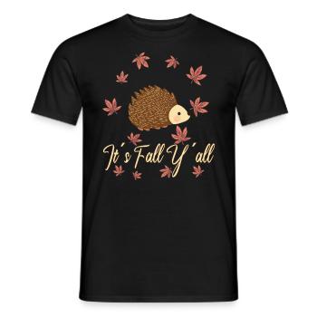 Igel liebhaber Thanksgiving Herbst - Männer T-Shirt - Schwarz - Vorne - AI Model Male 178 light (178cm)