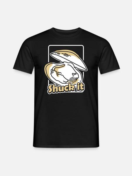 Shuck it oysters - Men's T-Shirt - black