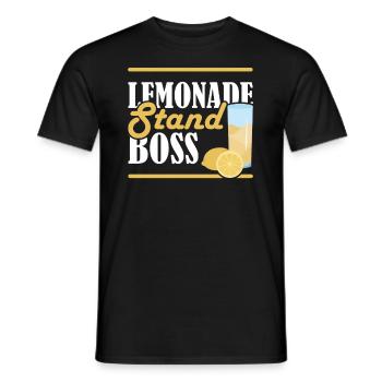 Stand de limonade Boss Limonadenstand - T-shirt homme - noir - Devant - AI Model Male 178 light (178cm)