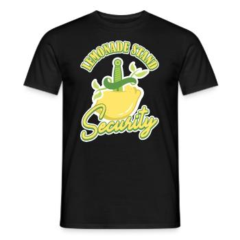 Stand de limonade Sécurité Limonadenstand - T-shirt homme - noir - Devant - AI Model Male 178 light (178cm)