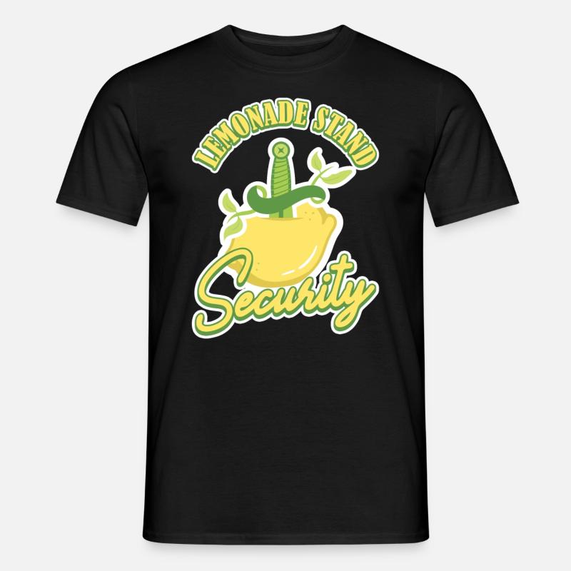 Lemonade Stand Security Limonadenstand - Männer T-Shirt - Schwarz