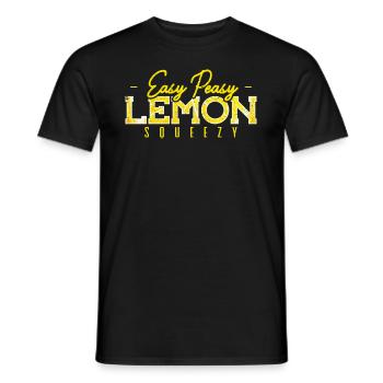 Stand de limonade Easy Peasy Lemon Squeezy - T-shirt homme - noir - Devant - AI Model Male 178 light (178cm)