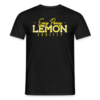 Stand de limonade Easy Peasy Lemon Squeezy - T-shirt homme - noir - Devant - AI Model Male 178 light (178cm)