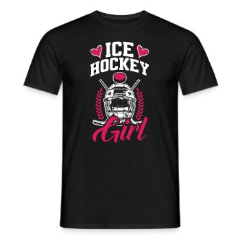 Lustiges Eishockey Hockey Geschenk Geschenkidee - Männer T-Shirt - Schwarz - Vorne - AI Model Male 178 light (178cm)