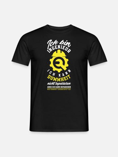Lustiges Ingenieur Geschenke Geschenkidee - Männer T-Shirt - Schwarz