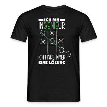 Lustiges Ingenieur Geschenke Geschenkidee - Männer T-Shirt - Schwarz - Vorne - AI Model Male 178 light (178cm)