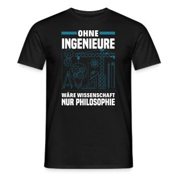 Lustiges Ingenieur Geschenke Geschenkidee - Männer T-Shirt - Schwarz - Vorne - AI Model Male 178 light (178cm)