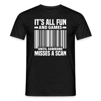Lustige Briefzusteller Briefträger Post Geschenke - Männer T-Shirt - Schwarz - Vorne - AI Model Male 178 light (178cm)