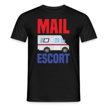Lustige Briefzusteller Briefträger Post Geschenke - Männer T-Shirt - Schwarz - Vorne - AI Model Male 178 light (178cm)