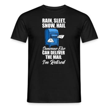 Lustige Briefzusteller Briefträger Post Geschenke - Männer T-Shirt - Schwarz - Vorne - AI Model Male 178 light (178cm)
