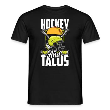 Lustiges Eishockey Hockey Geschenk Geschenkidee - Männer T-Shirt - Schwarz - Vorne - AI Model Male 178 light (178cm)