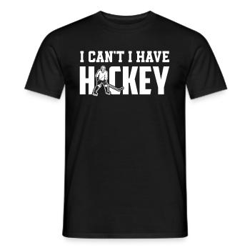 Lustiges Eishockey Hockey Geschenk Geschenkidee - Männer T-Shirt - Schwarz - Vorne - AI Model Male 178 light (178cm)