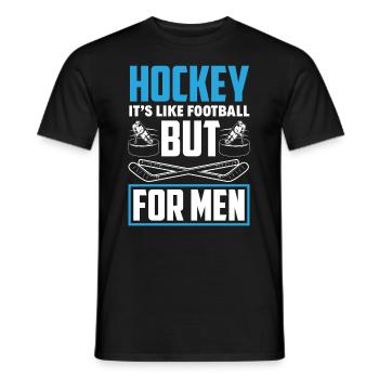 Lustiges Eishockey Hockey Geschenk Geschenkidee - Männer T-Shirt - Schwarz - Vorne - AI Model Male 178 light (178cm)
