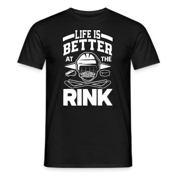 Lustiges Eishockey Hockey Geschenk Geschenkidee - Männer T-Shirt - Schwarz - Vorne - AI Model Male 178 light (178cm)
