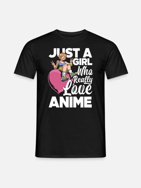 Funny Anime Gift - Men's T-Shirt - black