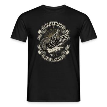Bremsen macht die Felgen Dreckig Motorrad Biker - Männer T-Shirt - Schwarz - Vorne - AI Model Male 178 light (178cm)
