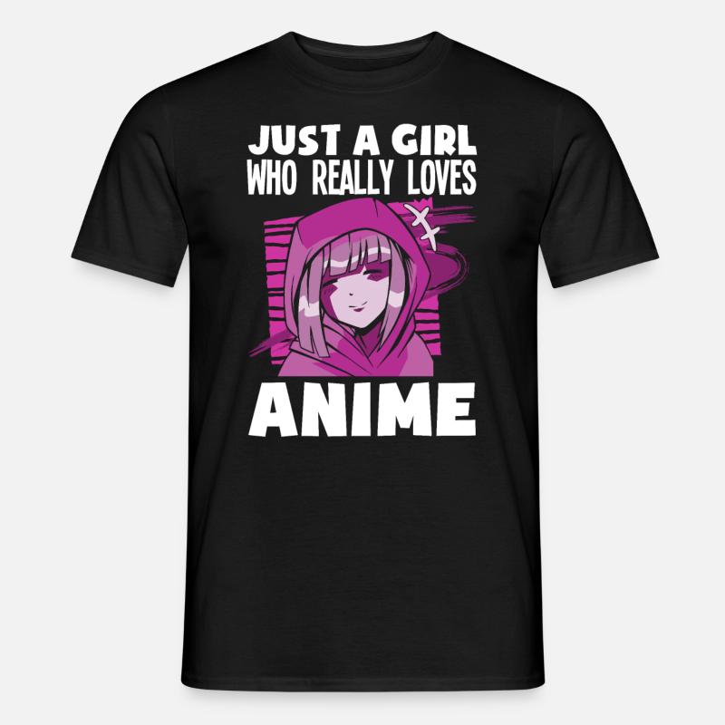 Lustiges Anime Geschenk - Männer T-Shirt - Schwarz