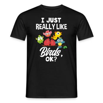 Vogel Liebhaber Vögel Vogelbeobachter Geschenk - Männer T-Shirt - Schwarz - Vorne - AI Model Male 178 light (178cm)