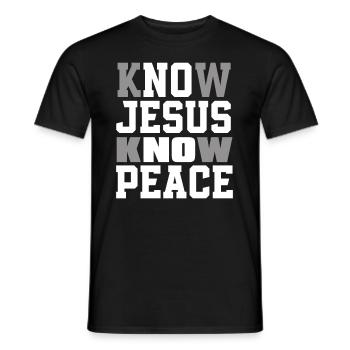 Jesus Christ Christ Religion Religious - Men's T-Shirt - black - Front - AI Model Male 178 light (178cm)