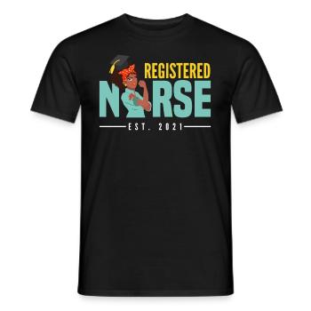 Krankenschwester Pfleger Krankenpfleger - Männer T-Shirt - Schwarz - Vorne - AI Model Male 178 light (178cm)