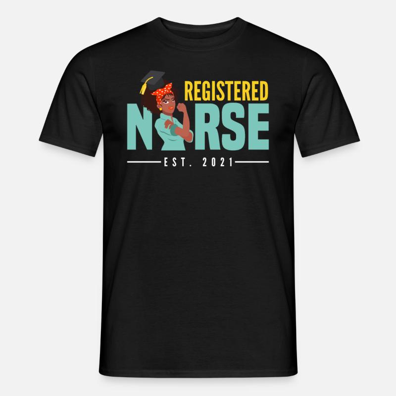 Krankenschwester Pfleger Krankenpfleger - Männer T-Shirt - Schwarz