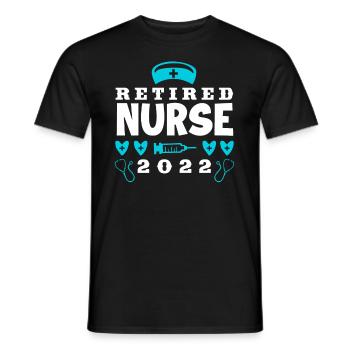 Infirmière Infirmière Pension d’infirmière - T-shirt homme - noir - Devant - AI Model Male 178 light (178cm)