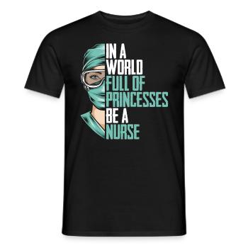Krankenschwester Pfleger Krankenpfleger - Männer T-Shirt - Schwarz - Vorne - AI Model Male 178 light (178cm)