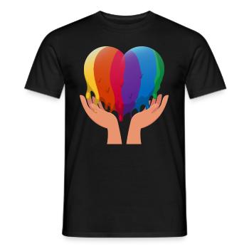 LGBT Pride LGBTQ Pride - Männer T-Shirt - Schwarz - Vorne - AI Model Male 178 light (178cm)