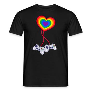 LGBT Pride LGBTQ Pride - Männer T-Shirt - Schwarz - Vorne - AI Model Male 178 light (178cm)