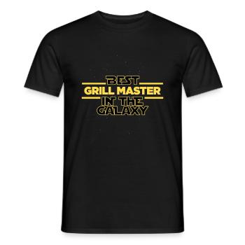 Meilleur maître de grill dans le barbecue de la galaxie - T-shirt homme - noir - Devant - AI Model Male 178 light (178cm)