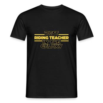 Best Riding teacher in the galaxy Riding instructo - Männer T-Shirt - Schwarz - Vorne - AI Model Male 178 light (178cm)