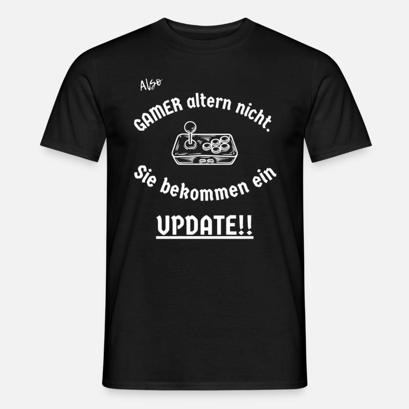 Gamer Update - Männer T-Shirt - Schwarz