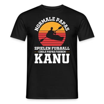 Kanurennsport Papa Vatertag Geschenk - Männer T-Shirt - Schwarz - Vorne - AI Model Male 178 light (178cm)