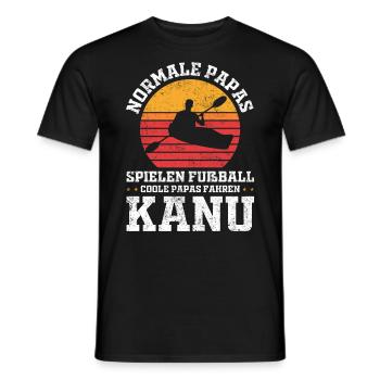 Kanurennsport Kanusport Sport Kanu Papa Vater - Männer T-Shirt - Schwarz - Vorne - AI Model Male 178 light (178cm)