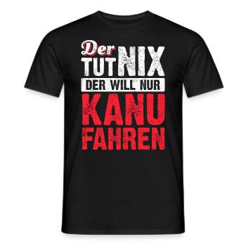 Kanurennsport Kanu fahren - Männer T-Shirt - Schwarz - Vorne - AI Model Male 178 light (178cm)