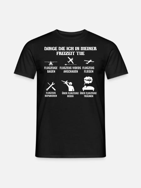 Modellbau Modellfliegen - Männer T-Shirt - Schwarz